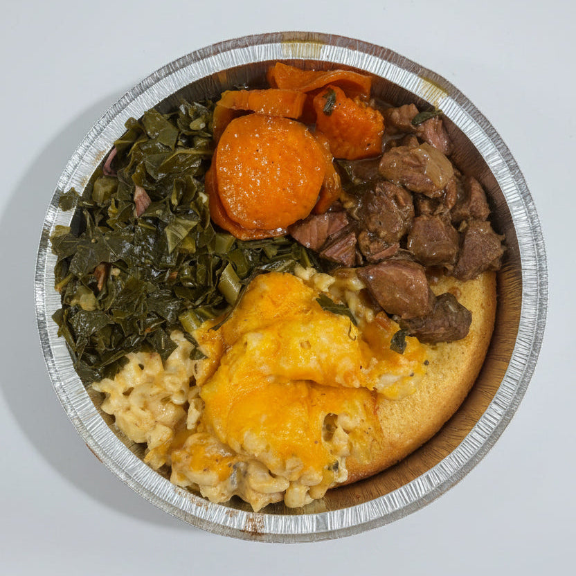 Beef Tip Cornbread Bowl